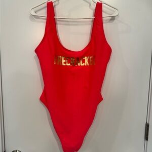 Xhilaration Women's Red One Piece Swimsuit